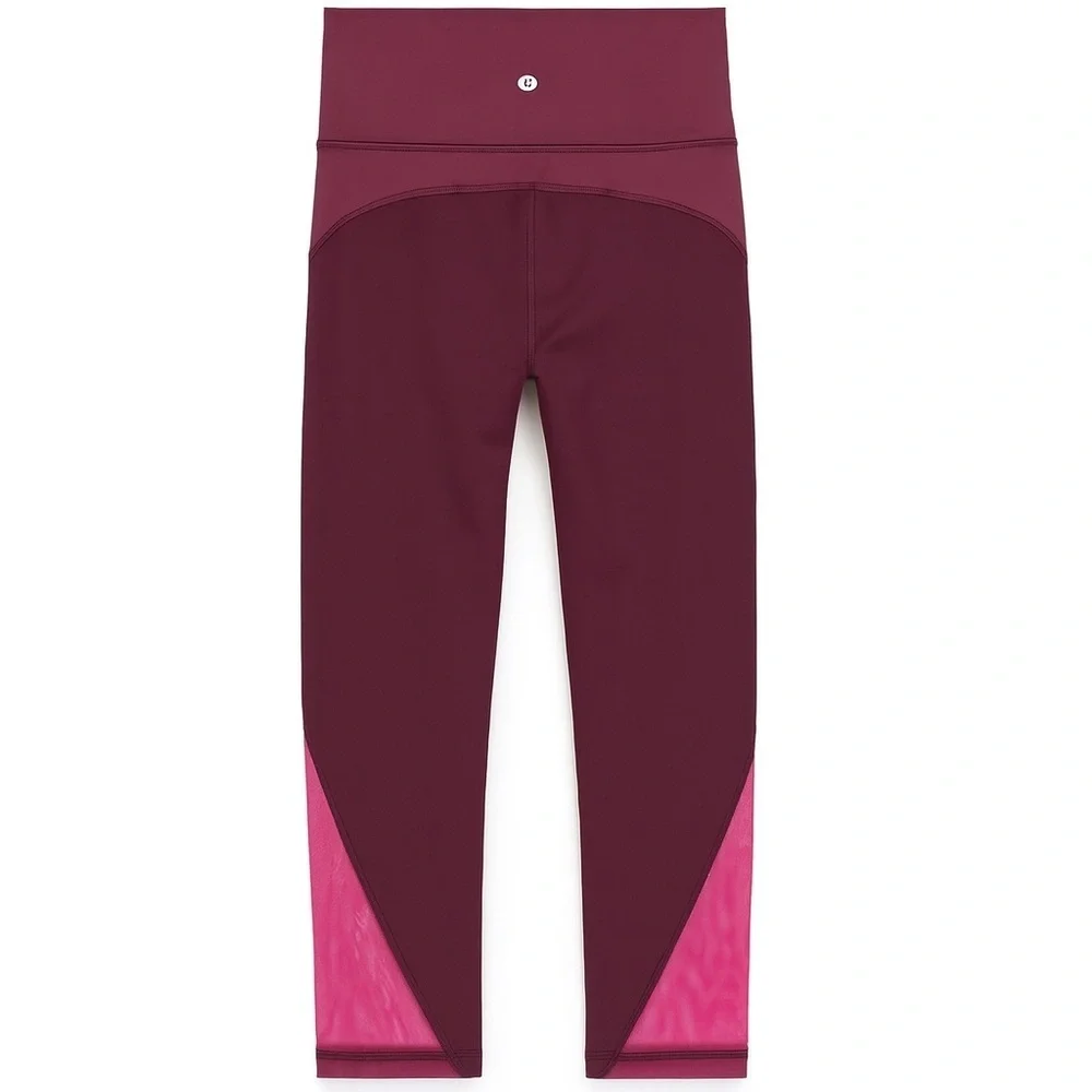 Lululemon High Waist Leggings Colour Me Ombre Running Workout Gym Pink Size 6